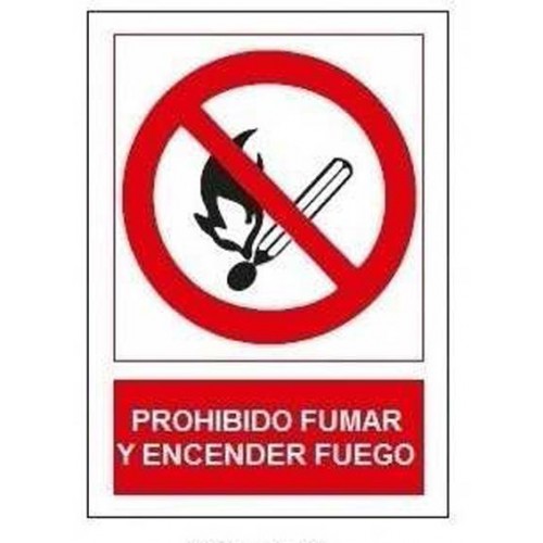 SEÑAL PROHIBIDO FUMAR Y ENCENDER FUEGO